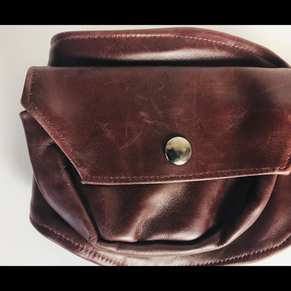 Brown Leather Belt Bag, Burning Man Festival Bag - Picture 6 of 6